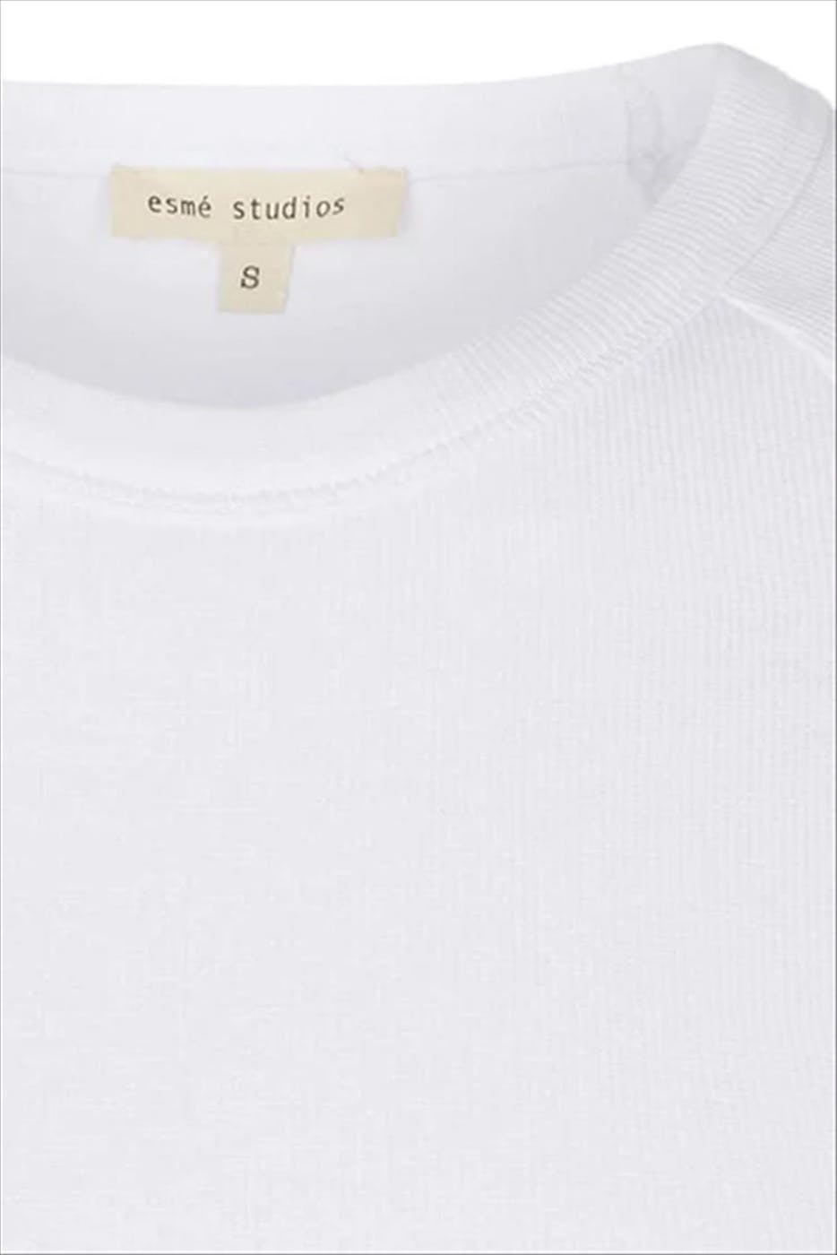esmé studios - Witte Blossom Rib T-shirt