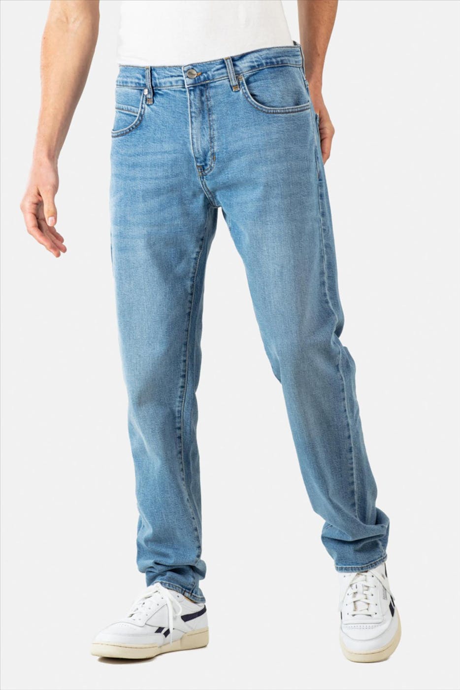 Reell - Lichtblauwe Barfly relaxed straight jeans