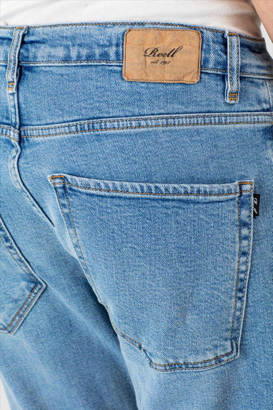 Reell - Lichtblauwe Barfly relaxed straight jeans