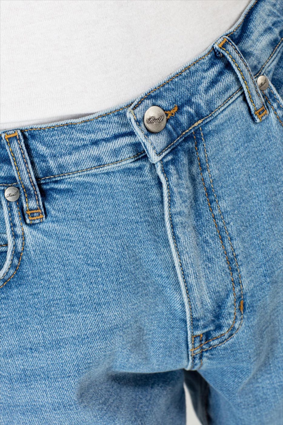 Reell - Lichtblauwe Barfly relaxed straight jeans