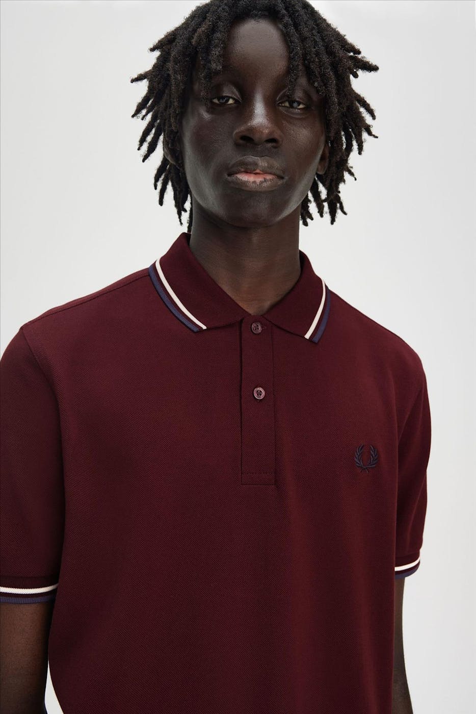 Fred Perry - Bordeaux Twin Tpped polo