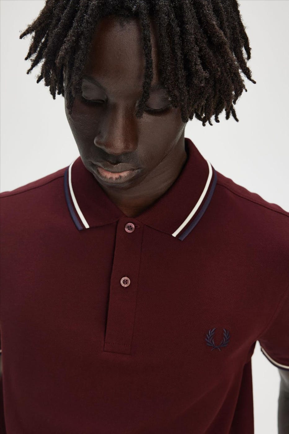 Fred Perry - Bordeaux Twin Tpped polo