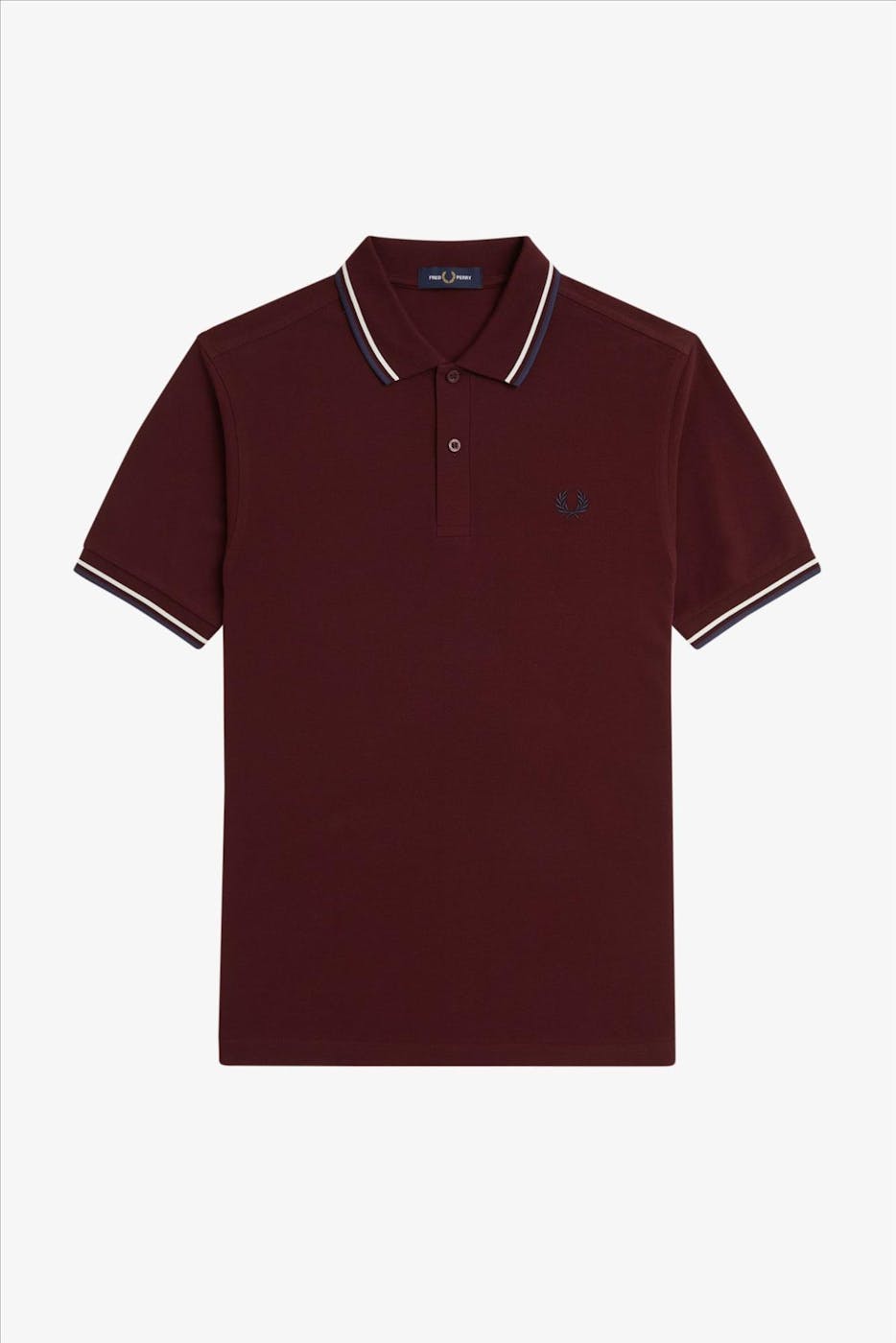 Fred Perry - Bordeaux Twin Tpped polo