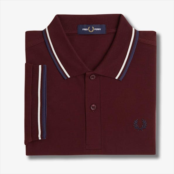 Fred Perry - Bordeaux Twin Tpped polo