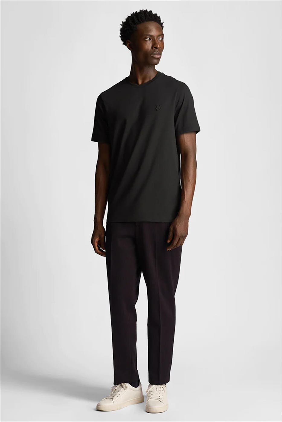 Lyle & Scott - Zwarte Tonal Eagle T-shirt
