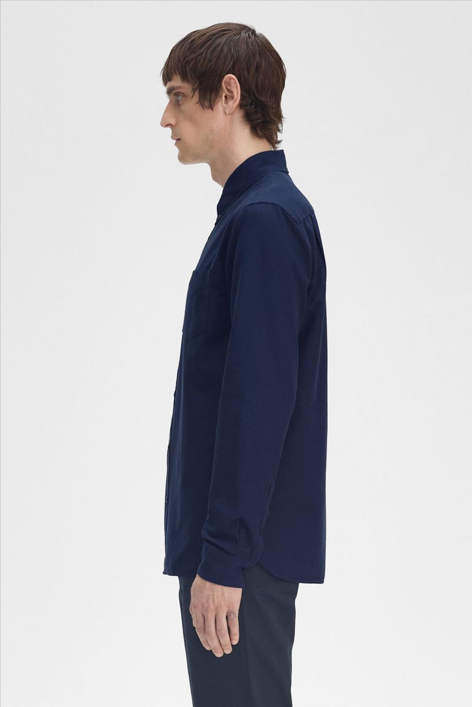 Fred Perry - Donkerblauw Oxford hemd