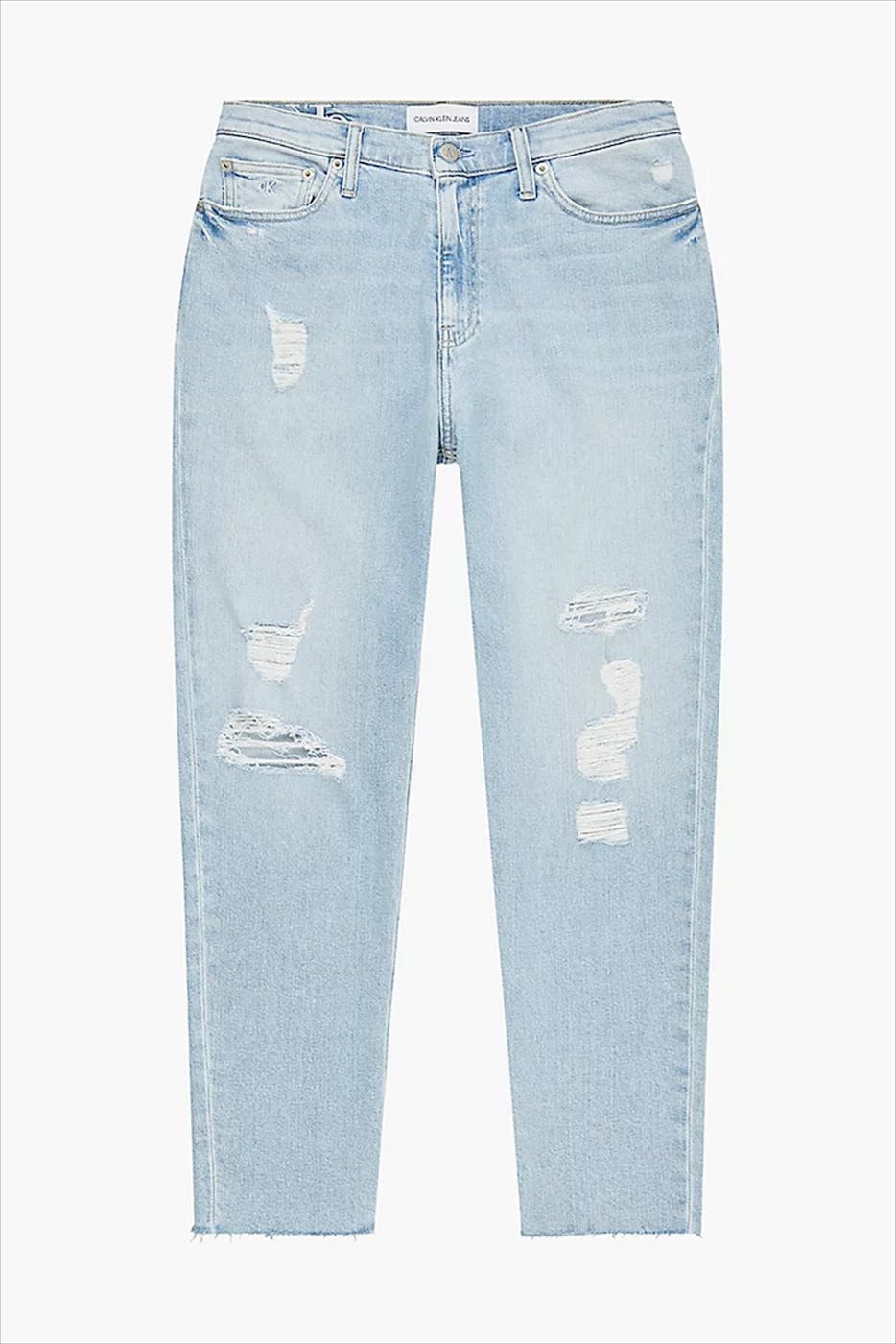 Calvin Klein Jeans - Lichtblauwe destroyed Mom Jean