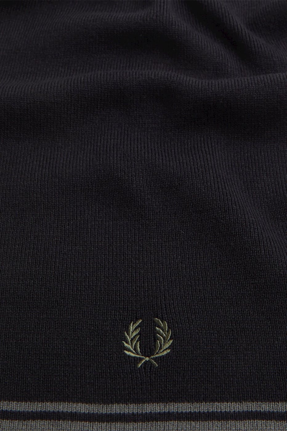 Fred Perry - Zwarte Twin Tipped sjaal