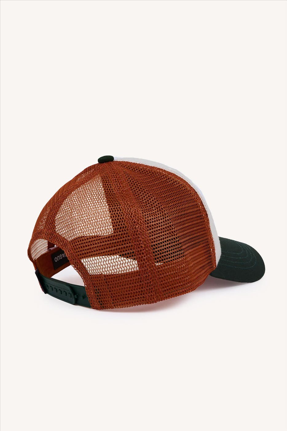 Faguo - Cognac-Donkergroene Trucker Wool pet