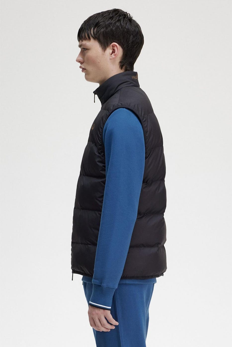 Fred Perry - Zwarte Insulated jas