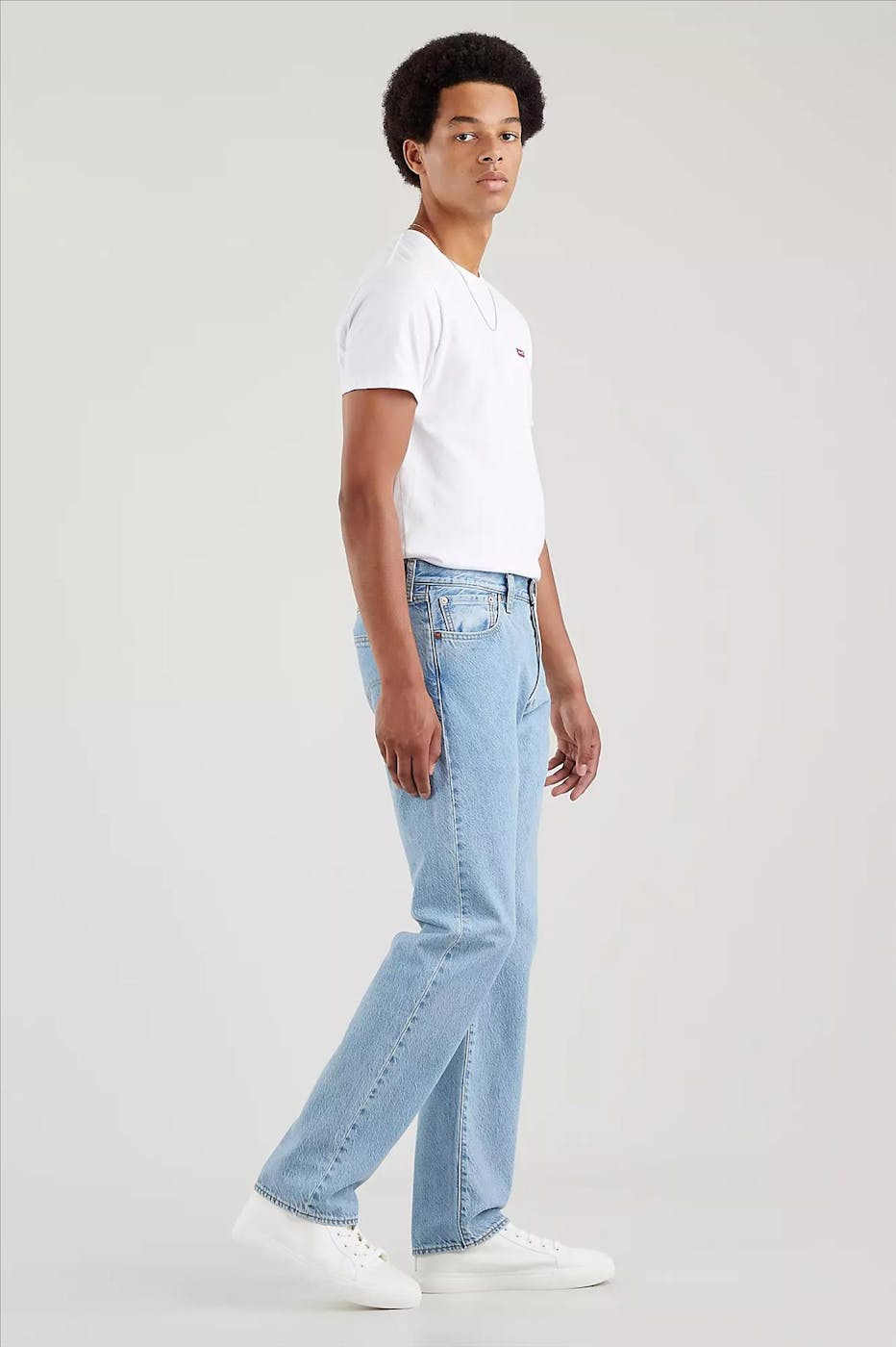 Levi's - Lichtblauwe 501 Original straight jeans