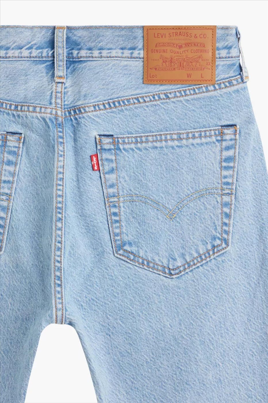 Levi's - Lichtblauwe 501 Original straight jeans