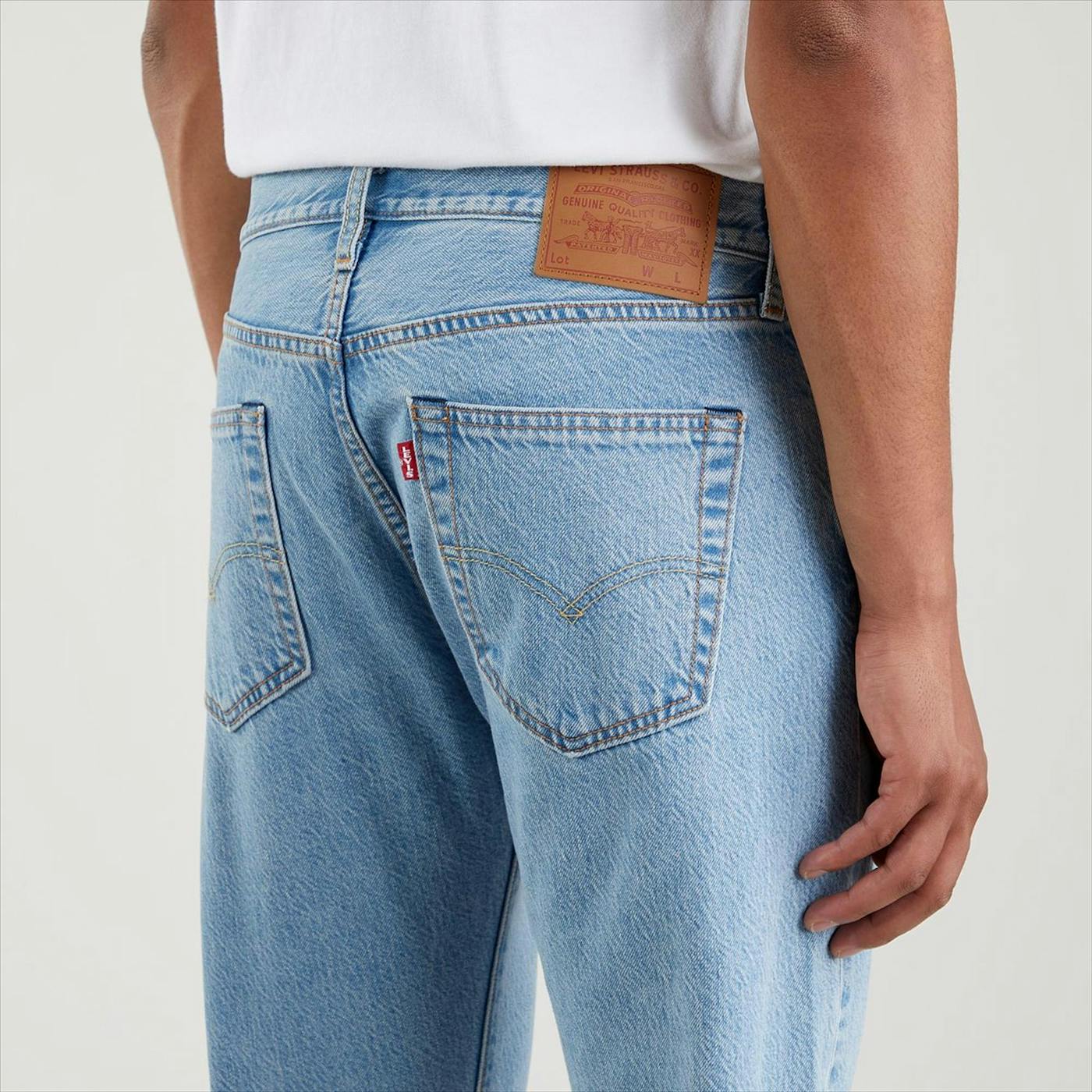 Levi's - Lichtblauwe 501 Original straight jeans