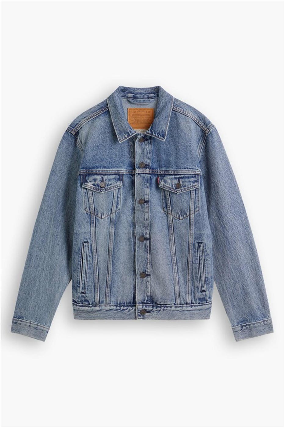Levi's - Beigeblauwe Trucker jeansjas