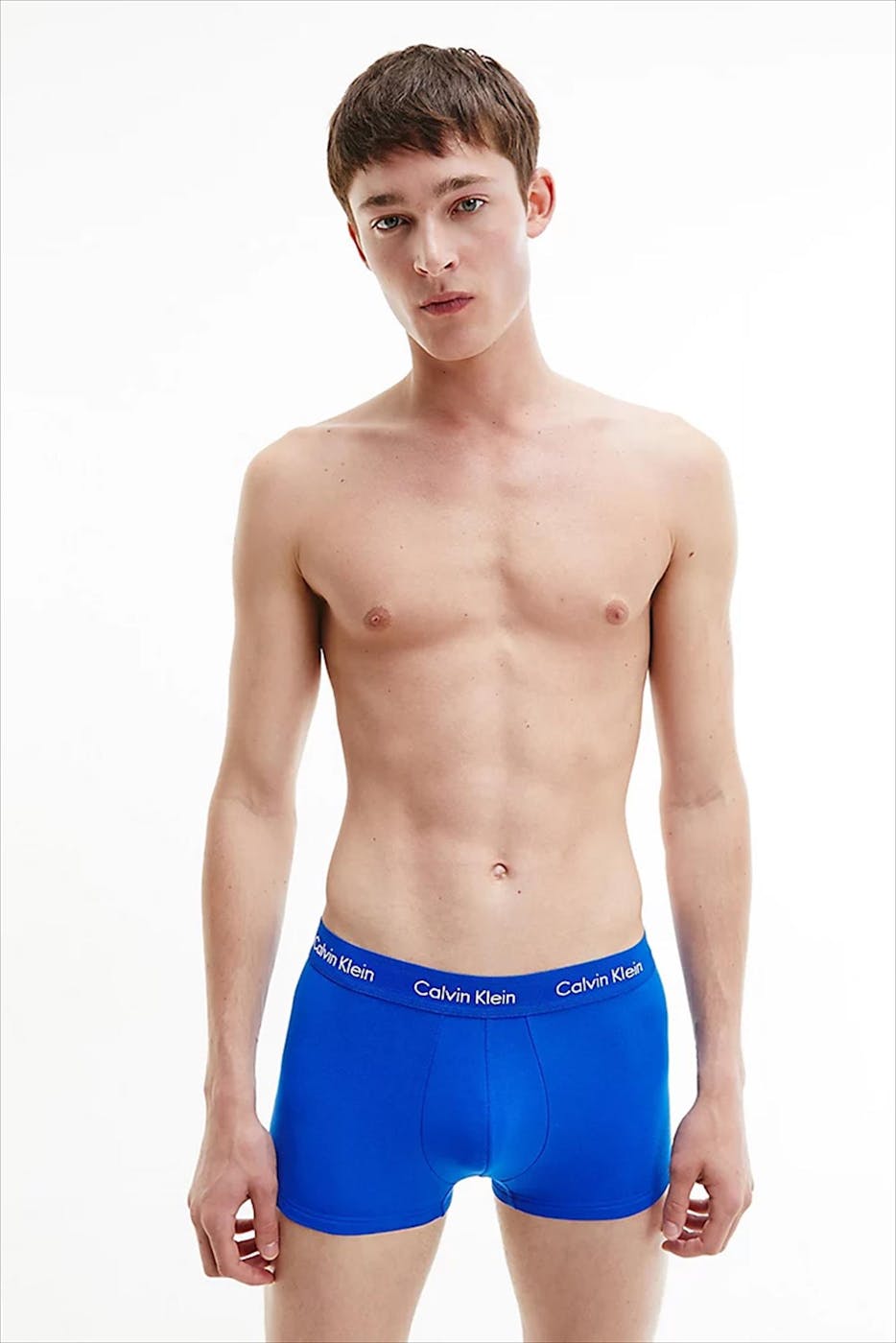 Calvin Klein Underwear - Koningsblauwe 3-pack Trunk Boxershorts