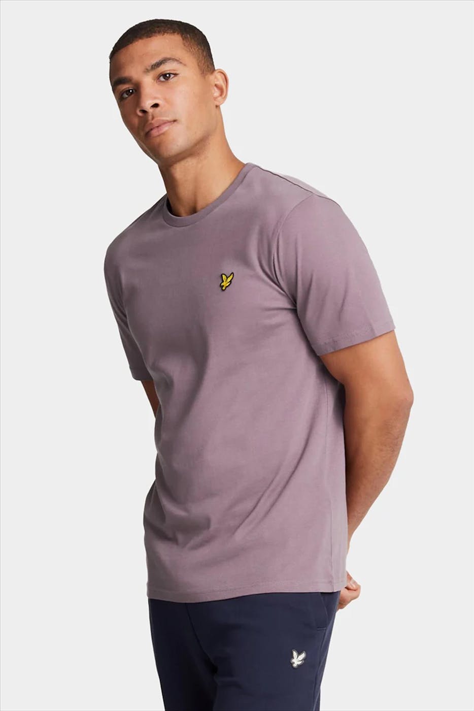 Lyle & Scott - Paarse Plain T-shirt