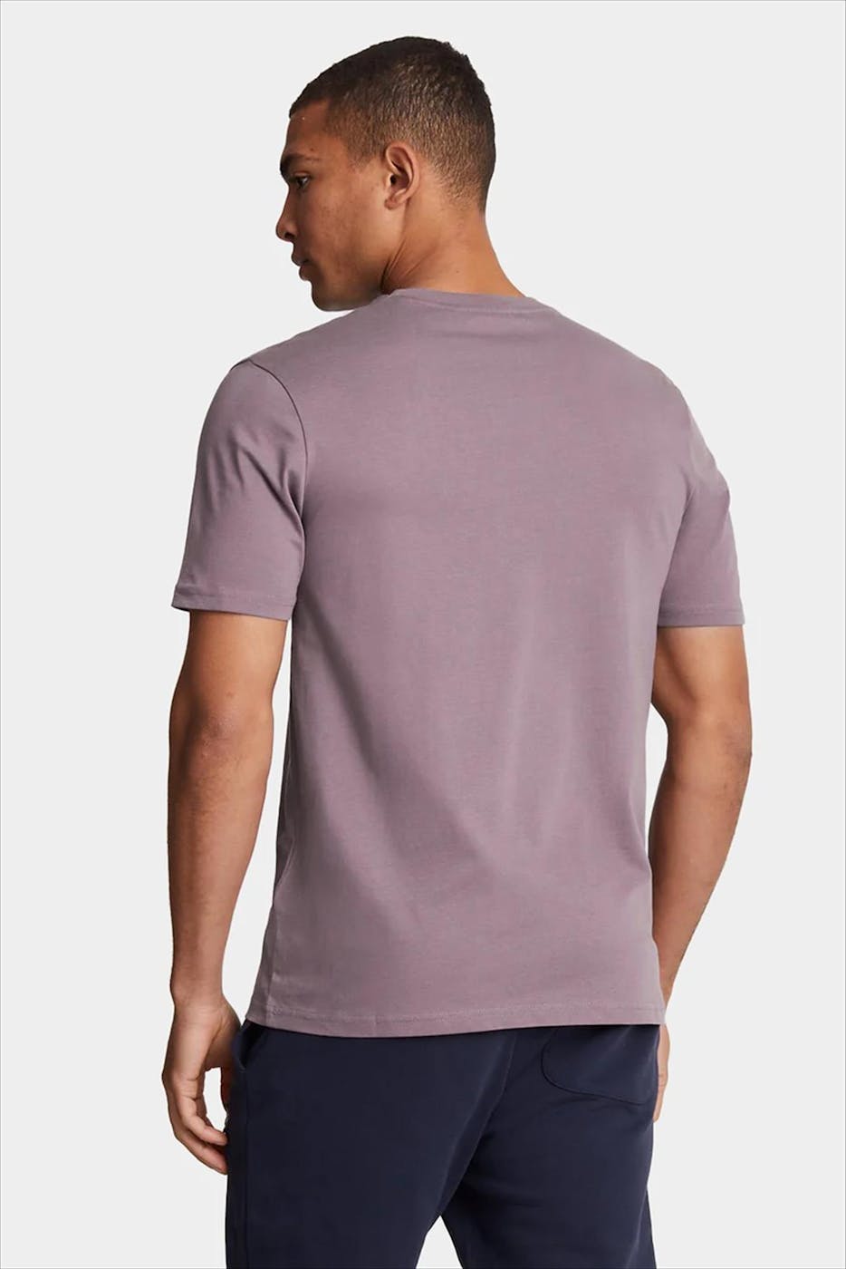 Lyle & Scott - Paarse Plain T-shirt