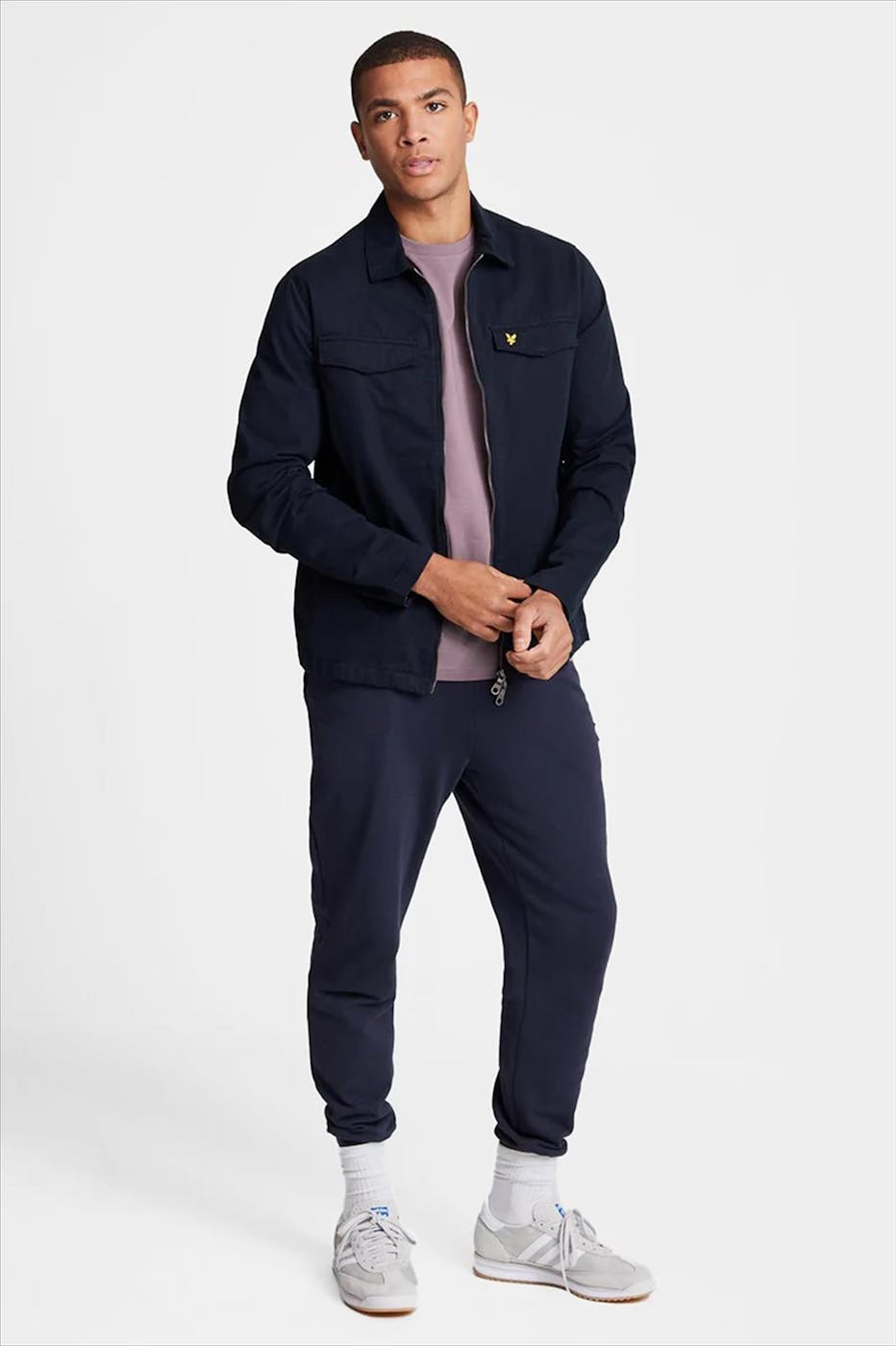 Lyle & Scott - Paarse Plain T-shirt