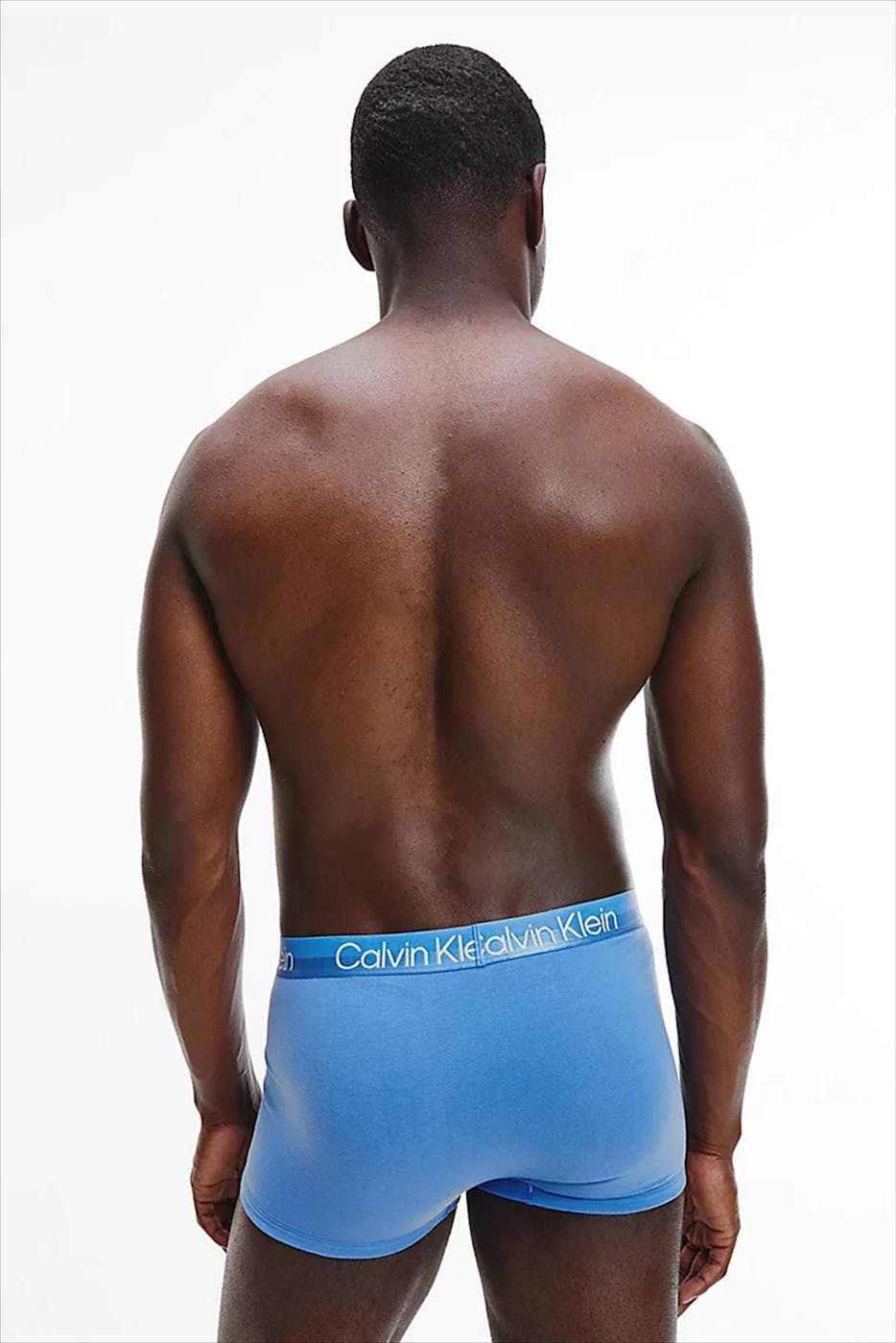 Calvin Klein Underwear - Blauw-kaki 3 Pack Trunk Boxershorts