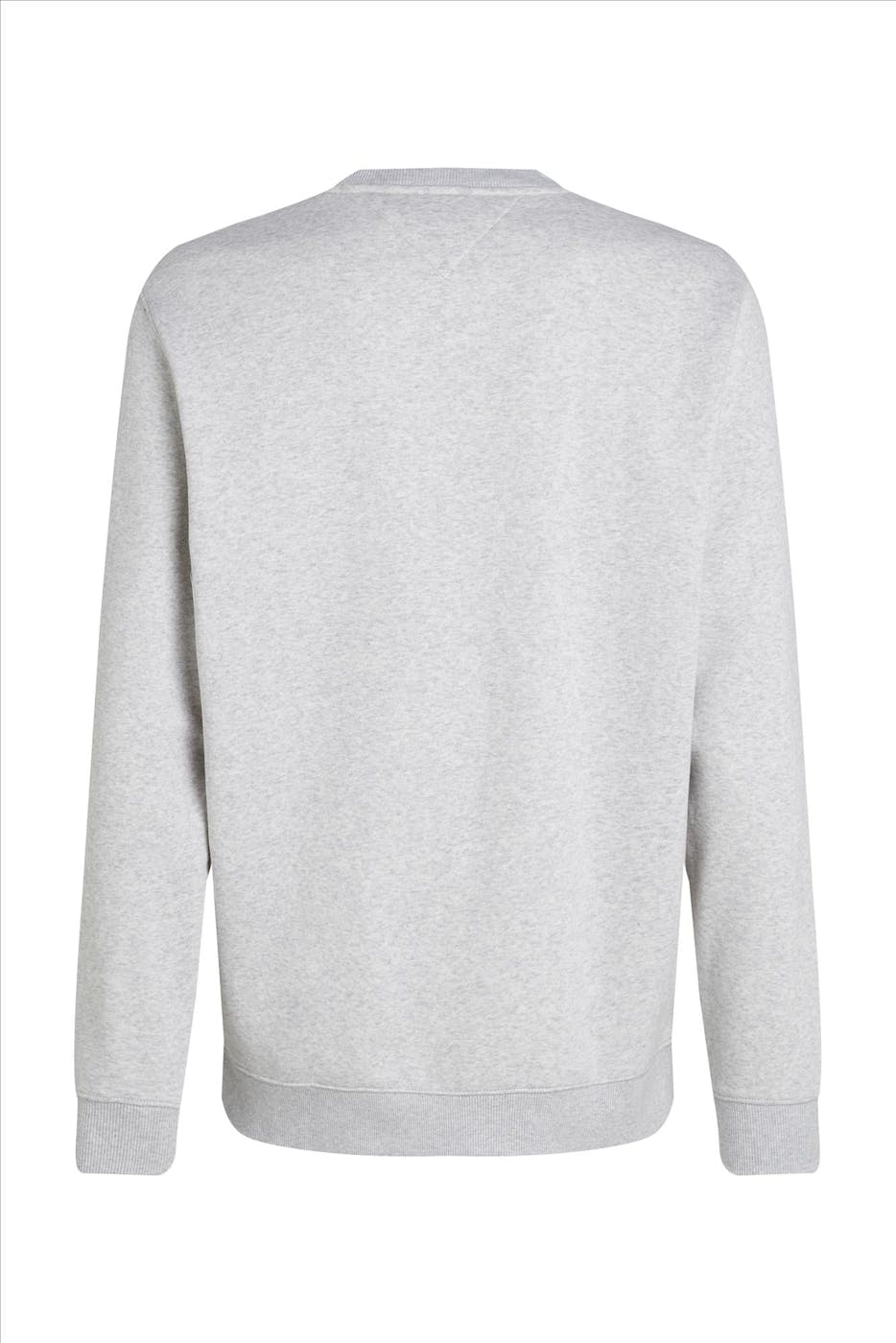 Tommy Jeans - Lichtgrijze Regular Flag sweater