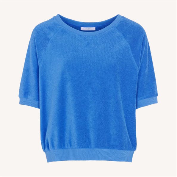 BY BAR - Blauwe Neva Slub sweater