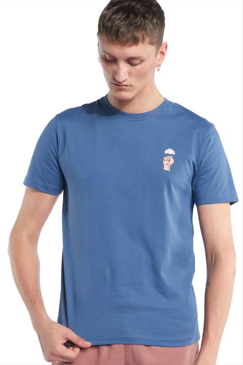 OLOW - Blauwe Flower Power T-shirt