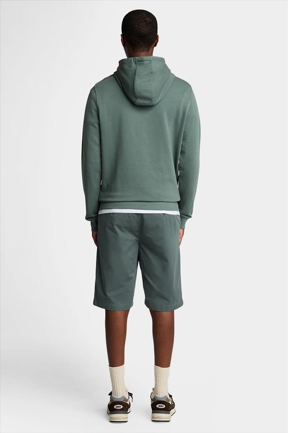 Lyle & Scott - Grijsgroene Chino short
