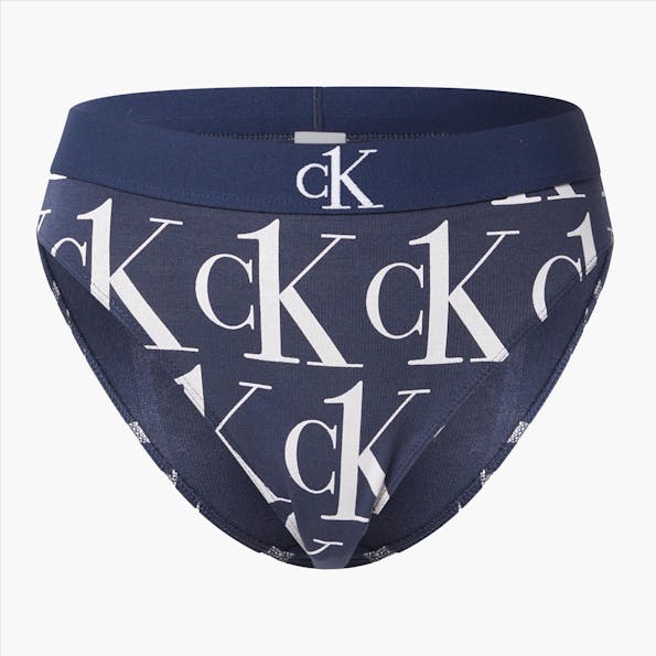 Calvin Klein Underwear - Blauw-witte Cheeky Bikini Slip