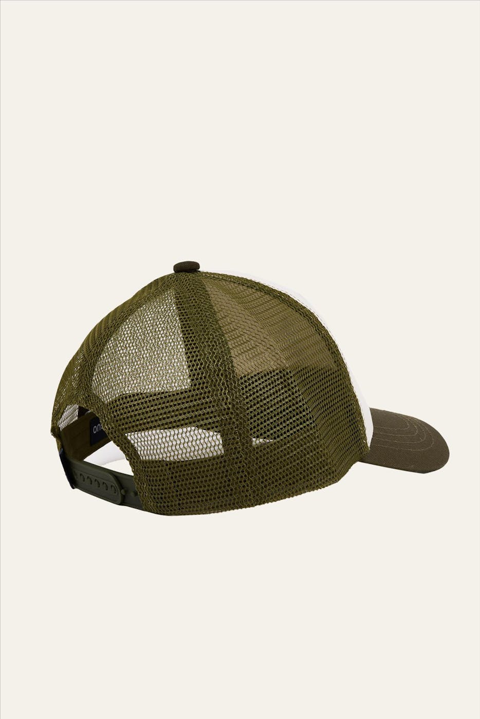 Faguo - Ecru-Olijfgroene Trucker pet