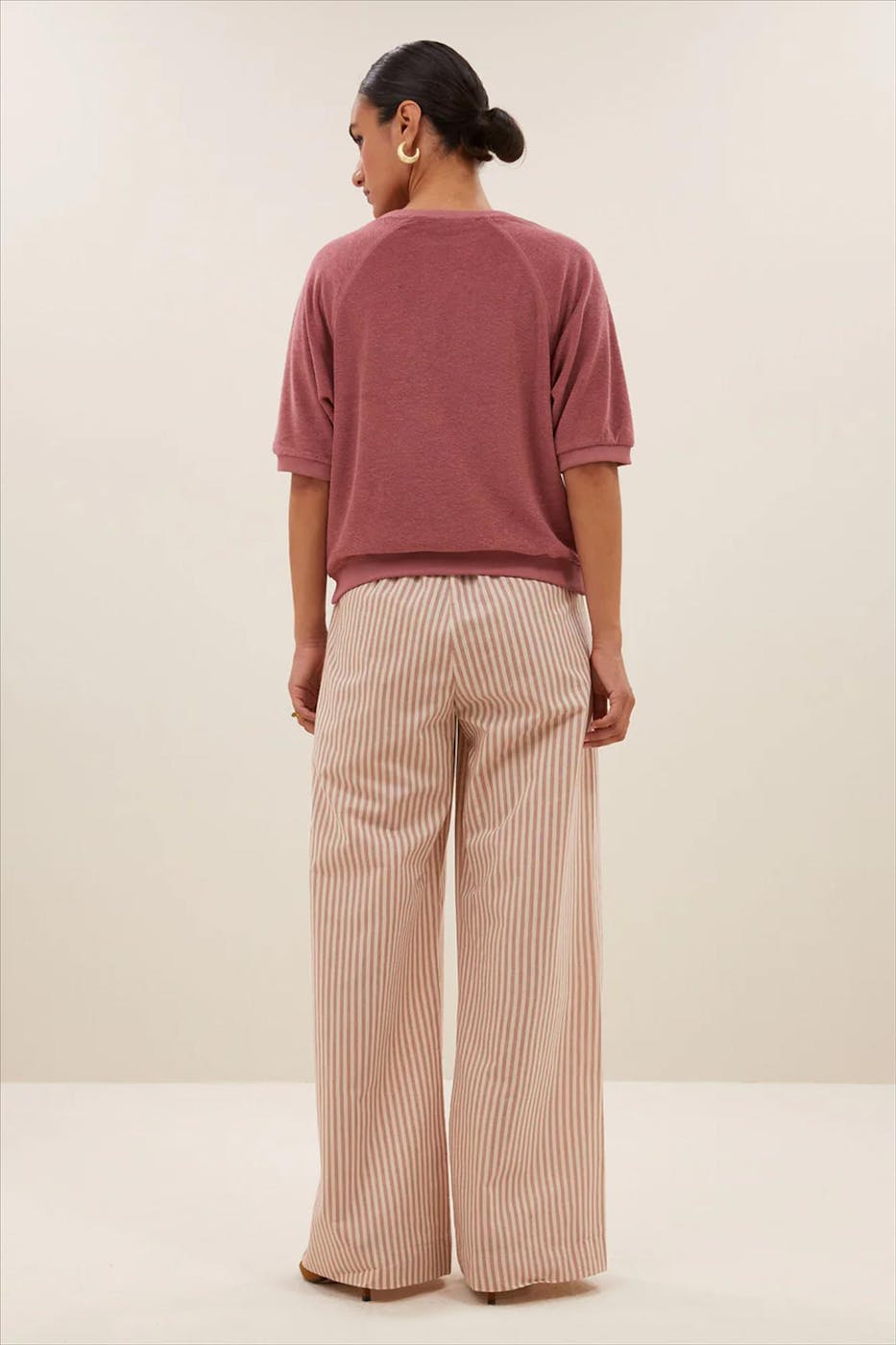 BY BAR - Rozebruine Neva Slub sweater