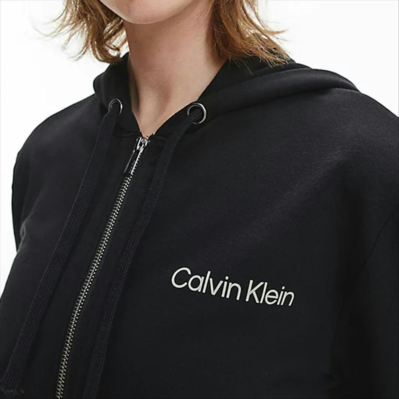 Calvin Klein Underwear - Zwarte hoodie met rits