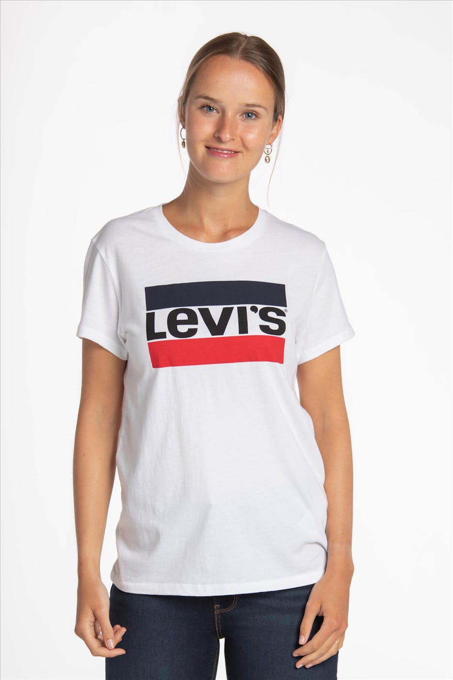 Levi's - LEVIS - Sportswear - T-shirt met ronde hals en korte mouw - wit