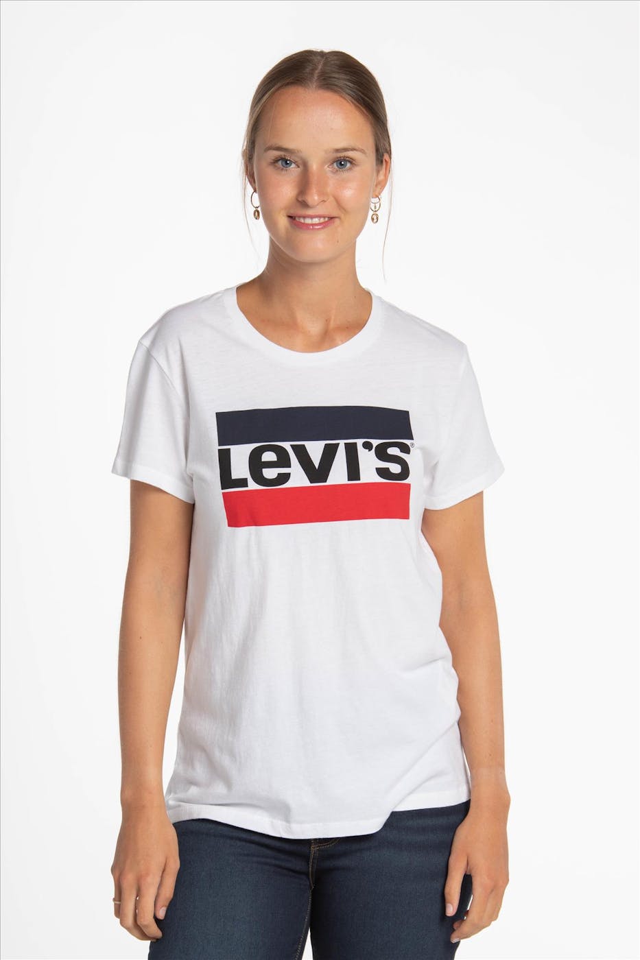 Levi's - LEVIS - Sportswear - T-shirt met ronde hals en korte mouw - wit