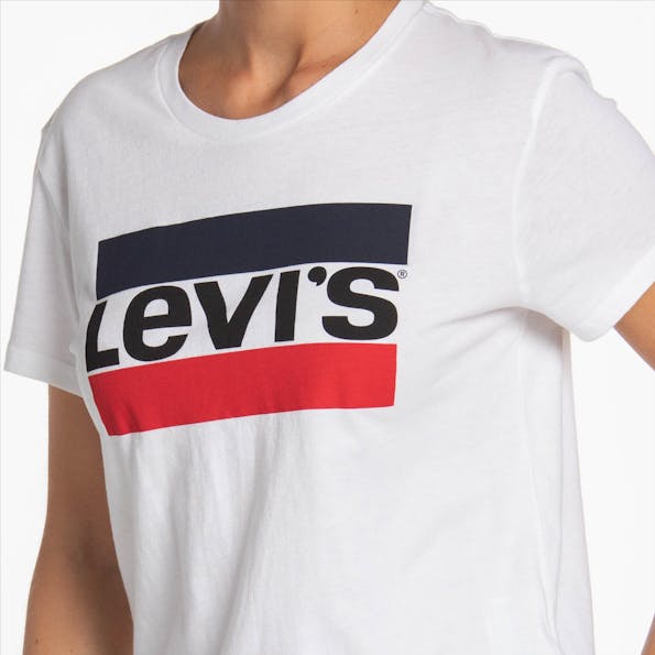 Levi's - LEVIS - Sportswear - T-shirt met ronde hals en korte mouw - wit