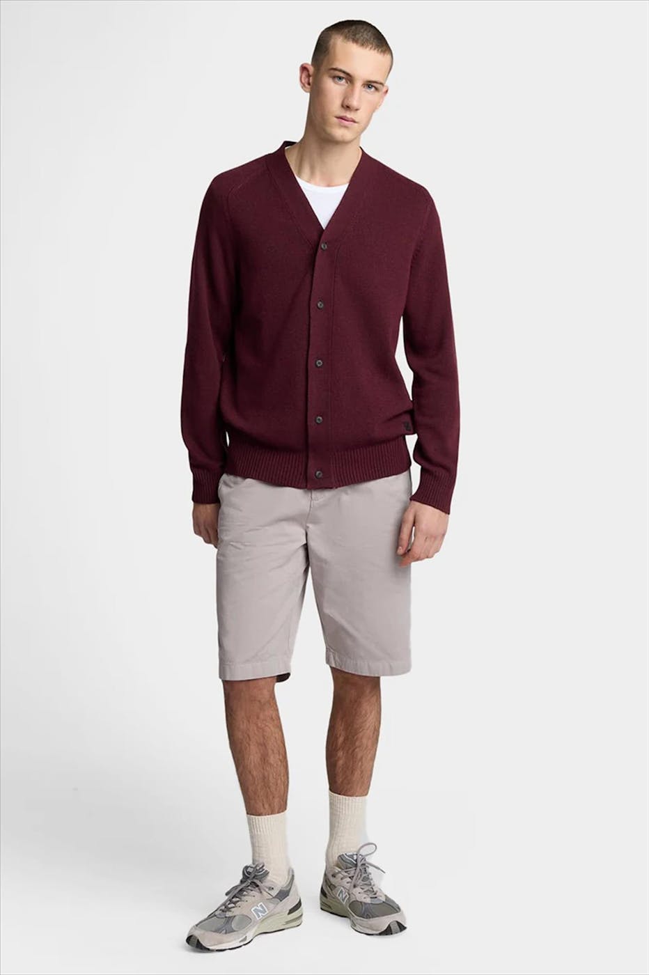 Lyle & Scott - Grijsbeige Chino short
