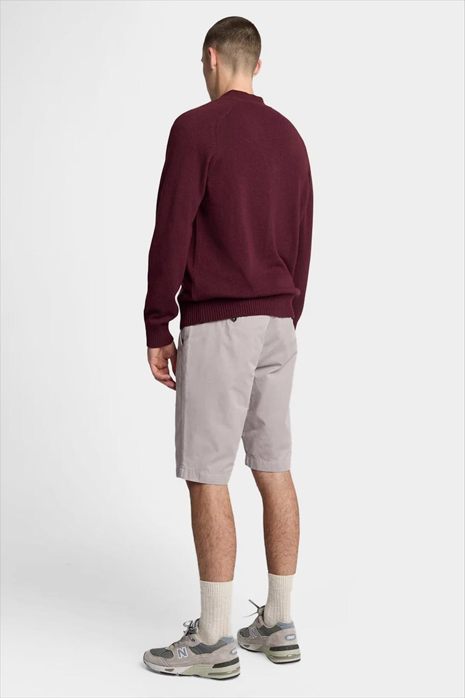 Lyle & Scott - Grijsbeige Chino short