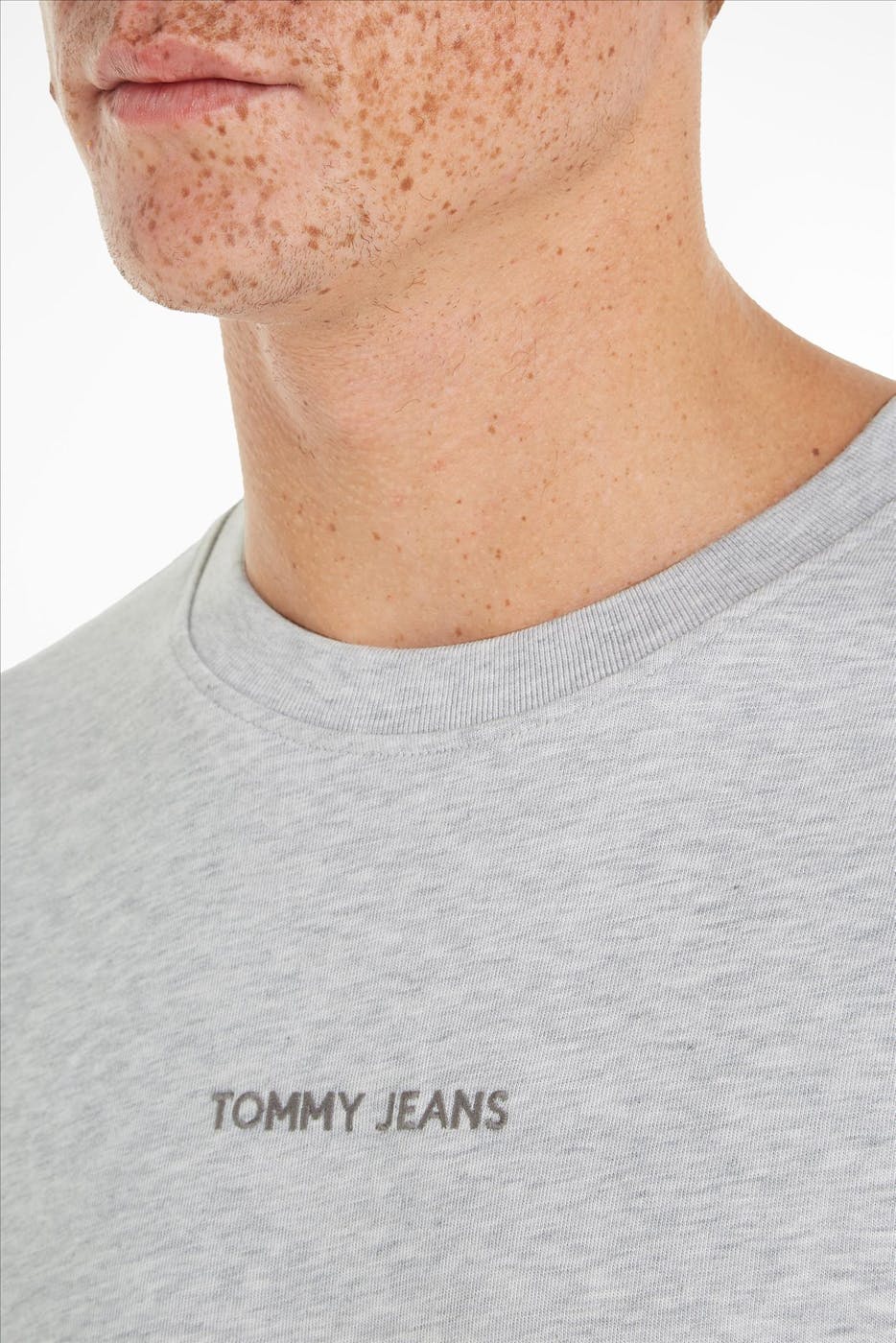 Tommy Jeans - Lichtgrijze Classics T-shirt