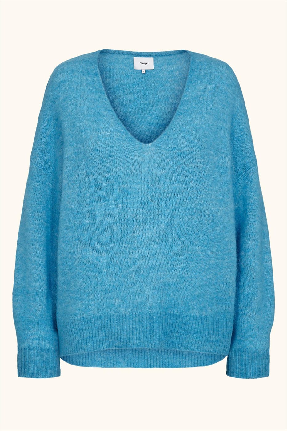 Nümph - Blauwe Riette V-neck trui