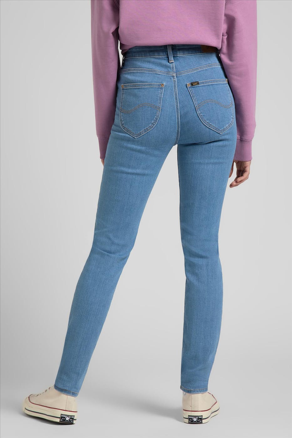 Lee - Lichtblauwe Scarlett High skinny jeans