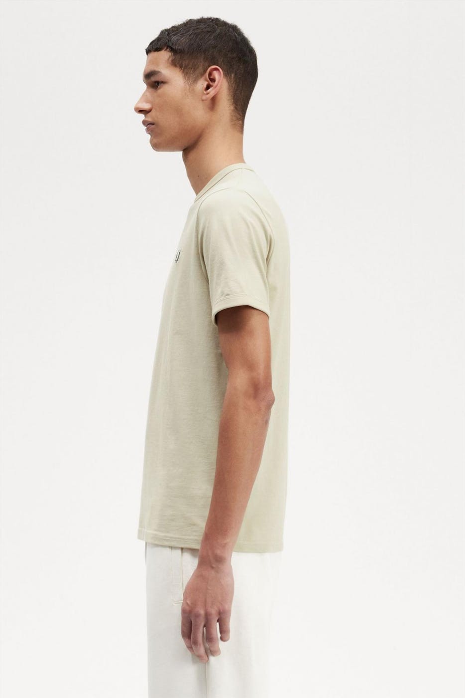 Fred Perry - Beige Ringer T-shirt