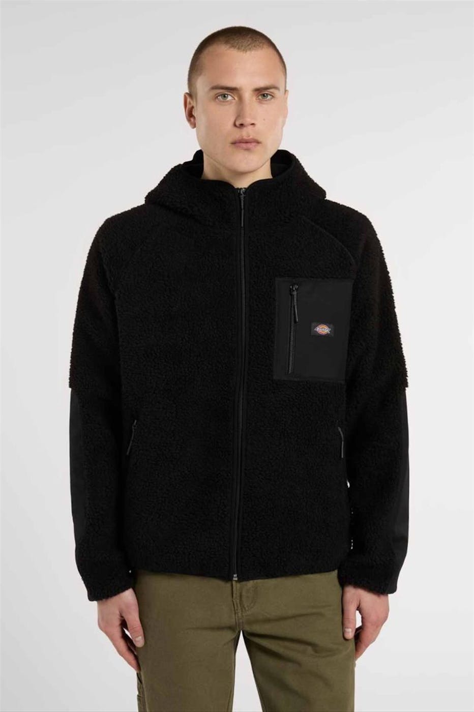 Dickies - Zwarte Central High Pile jas