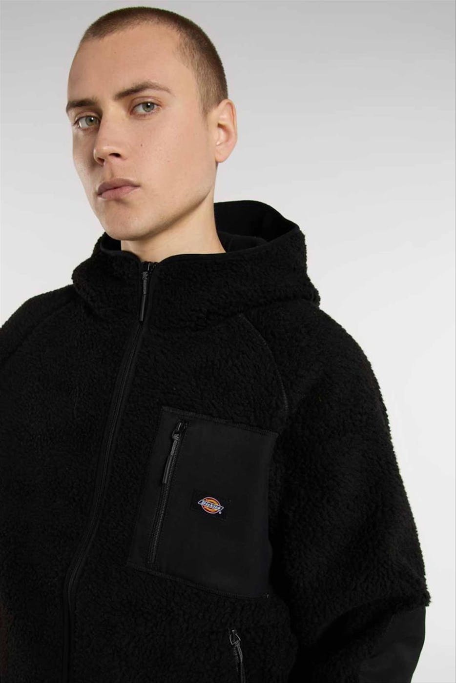 Dickies - Zwarte Central High Pile jas