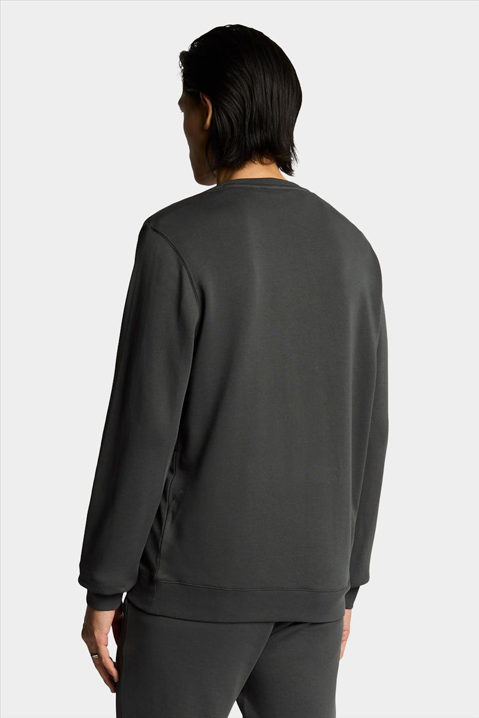 Lyle & Scott - Donkergrijze Superfine sweater