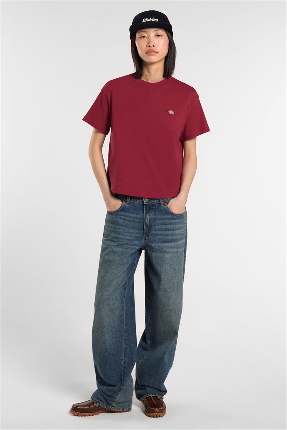 Dickies - Bordeaux Oakport Boxy T-shirt