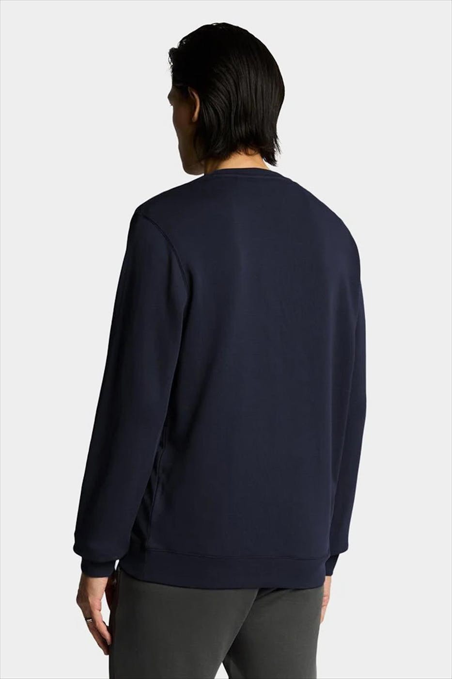 Lyle & Scott - Donkerblauwe Superfine sweater