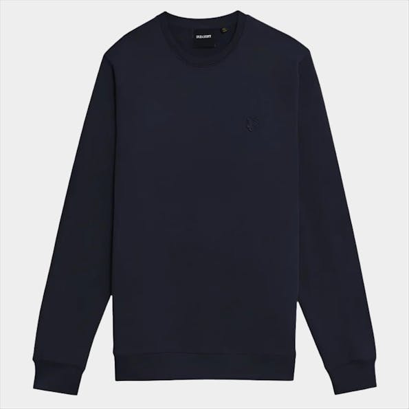 Lyle & Scott - Donkerblauwe Superfine sweater