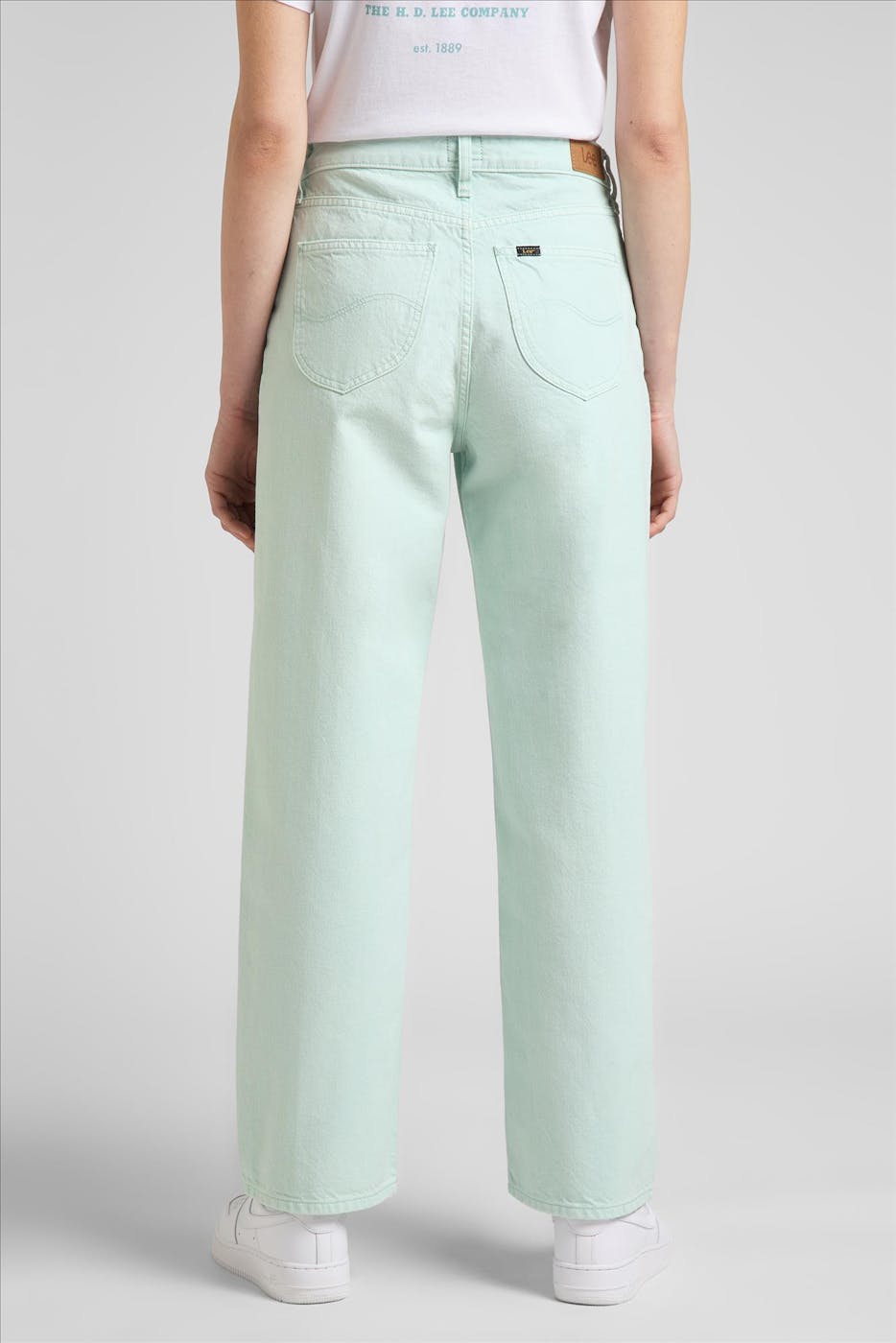 Lee - Lichtgroene Wide Leg Long jeans