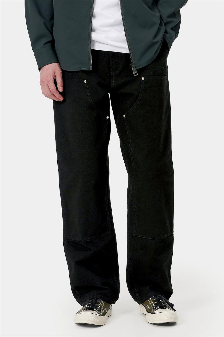 Carhartt WIP - Zwarte Double Knee workpants