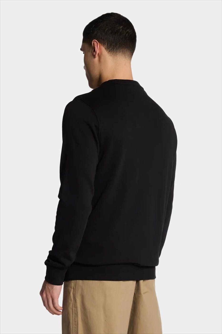 Lyle & Scott - Zwarte Superfine sweater