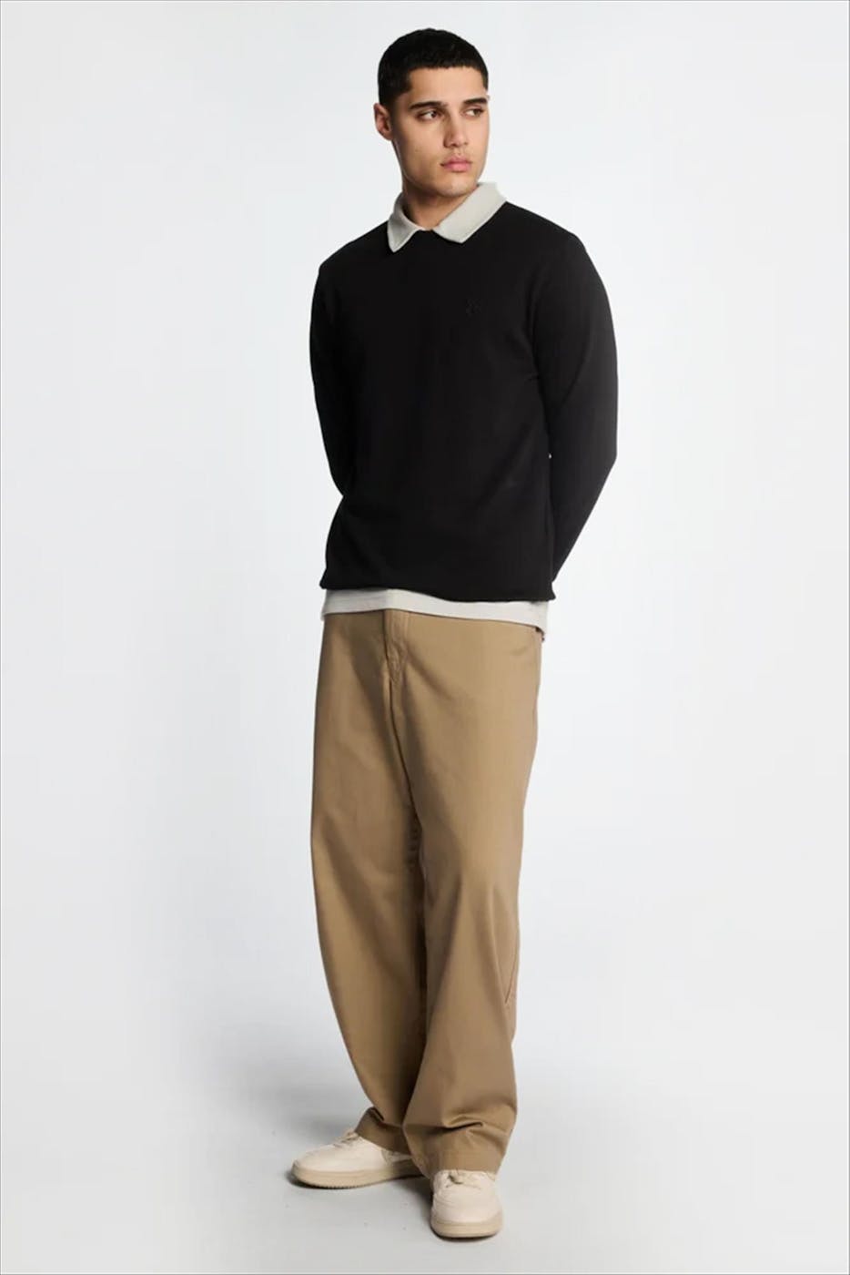 Lyle & Scott - Zwarte Superfine sweater